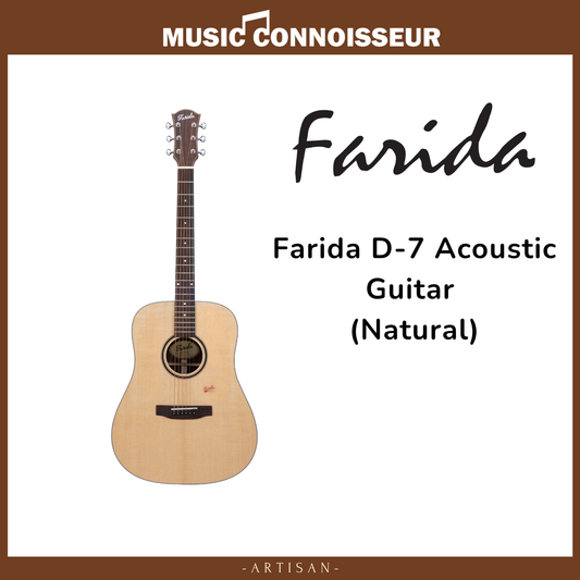 Farida D-7 Acoustic Guitar (Natural)