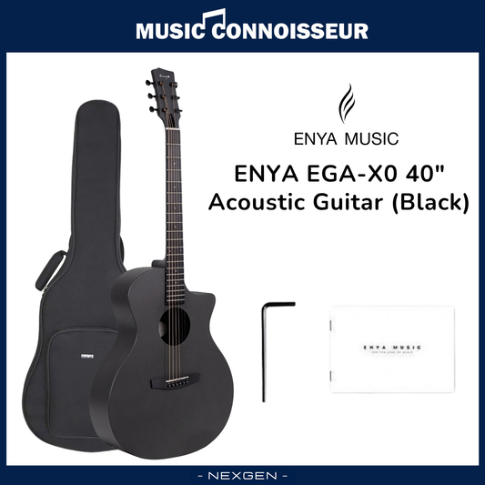 ENYA EGA-X0 40" Acoustic Guitar (Black)