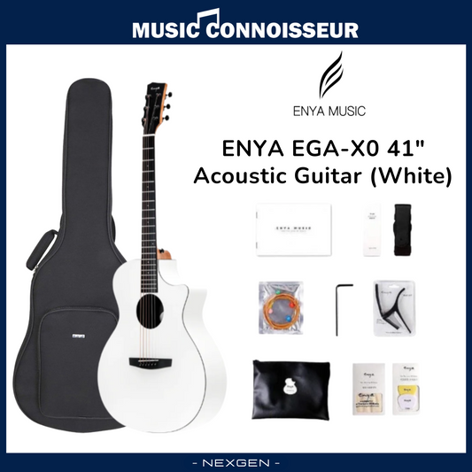 ENYA EGA-X0 41" Acoustic Guitar (White)