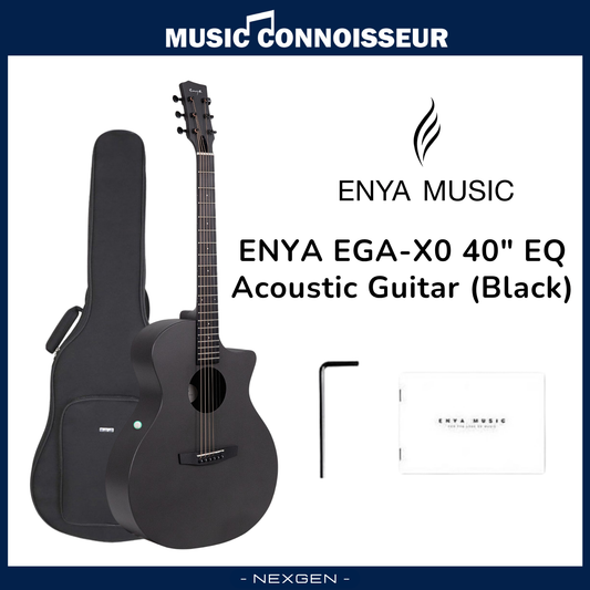 ENYA EGA-X0 40" EQ Acoustic Guitar (Black)