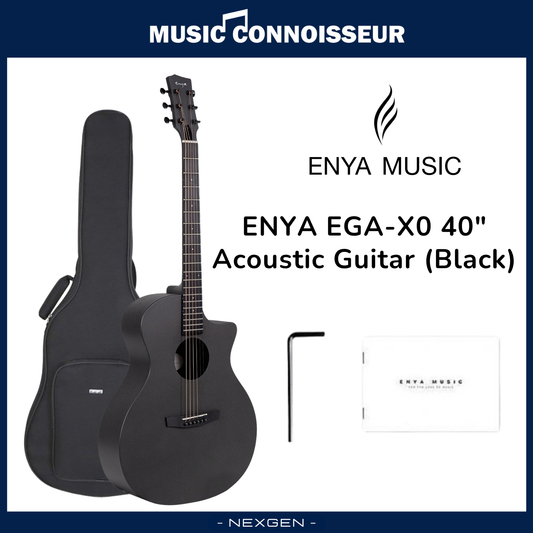 ENYA EGA-X0 40" Acoustic Guitar (Black)