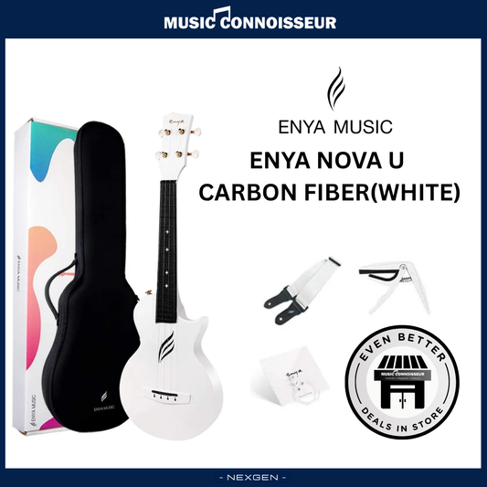 ENYA NOVA U Carbon Ukulele (White)