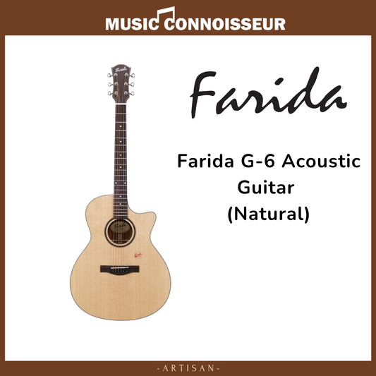 Farida G-6 Acoustic Guitar (Natural)