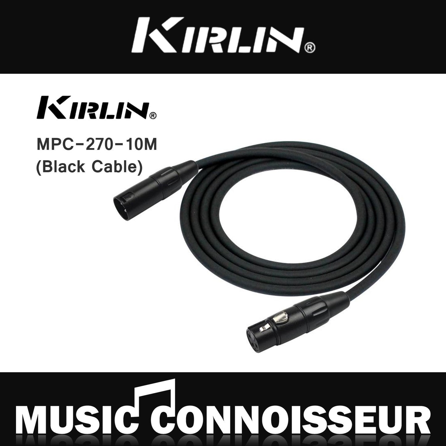Kirlin MPC-270-10M Cable (Black Cable)