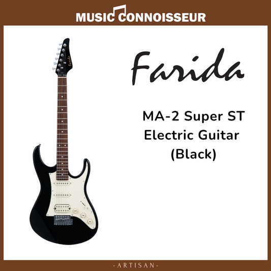 Farida MA-2 Super ST Electric Guitar (Black)