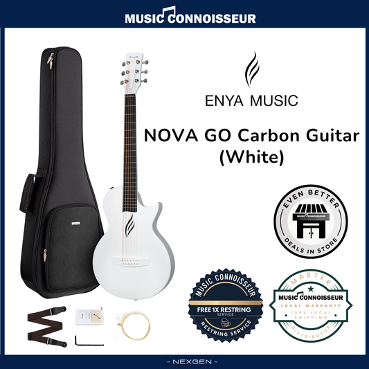 ENYA NOVA GO Carbon Guitar (White)