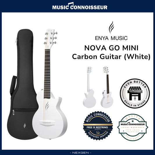 ENYA NOVA GO MINI Carbon Guitar (White)