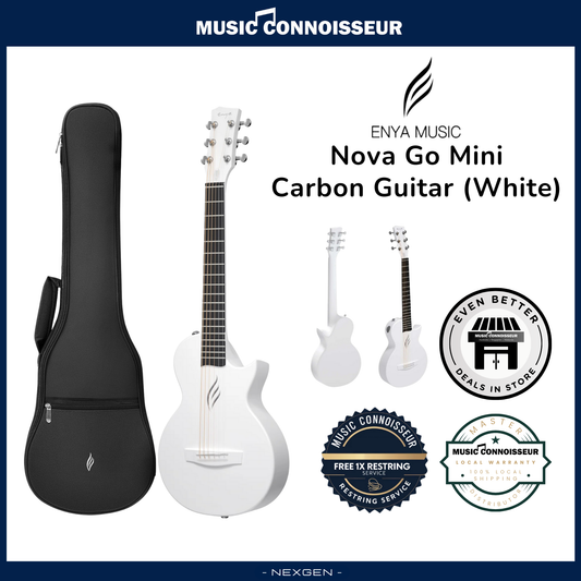 ENYA NOVA GO MINI Carbon Guitar (White)