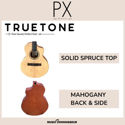 PX Allegro 40" Classical Guitar w/ Pickup (Natural)