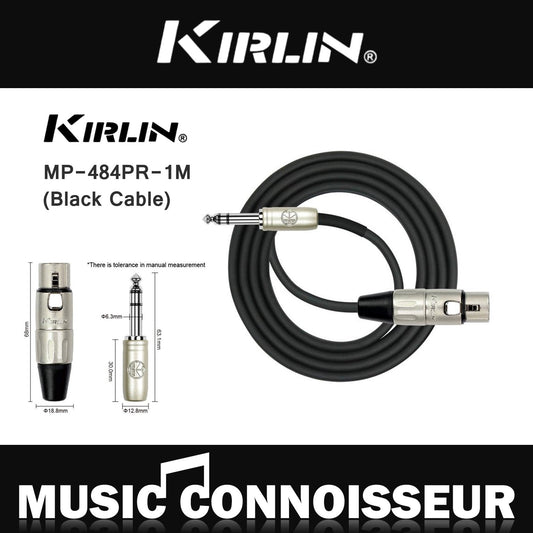 Kirlin MP-484PR-1M Cable (Black Cable)