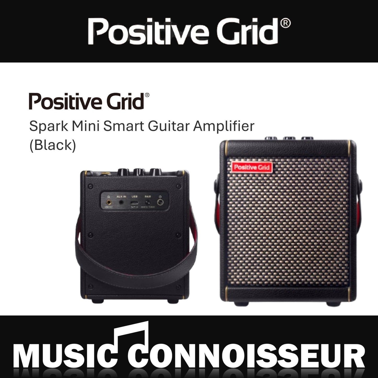 Positive Grid Spark Mini Smart Guitar Amplifier (Black)