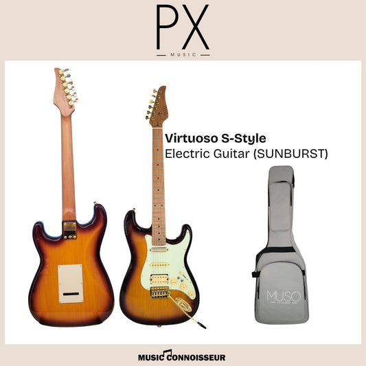 PX Virtuoso S-Style Electric Guitar (Sunburst)