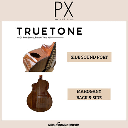 PX Virtuoso 40" Acoustic Guitar w/ Pickup (Walnut)
