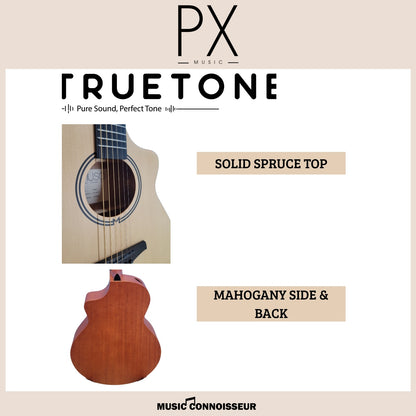 PX Allegro 40" Acoustic Guitar w/ Pickup (Sunburst)