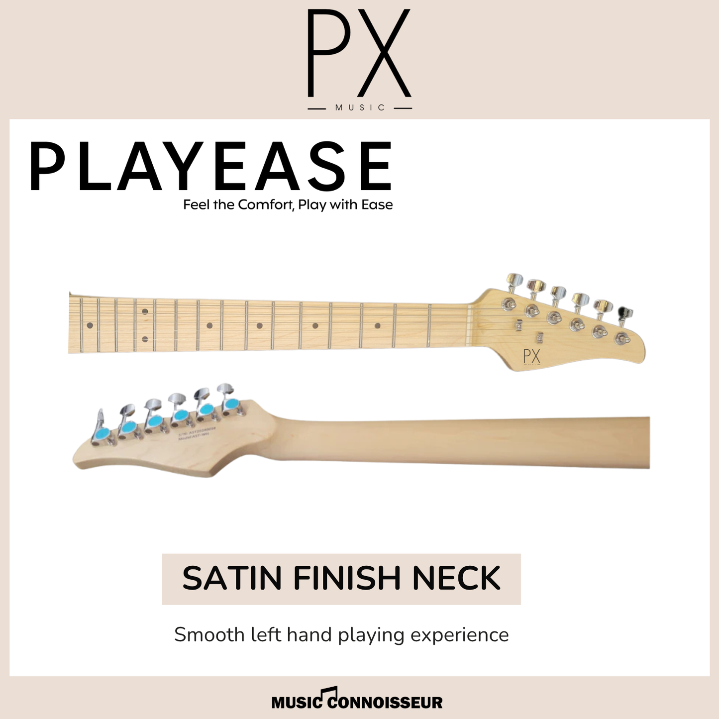 PX Allegro S-Style Electric Guitar (White)