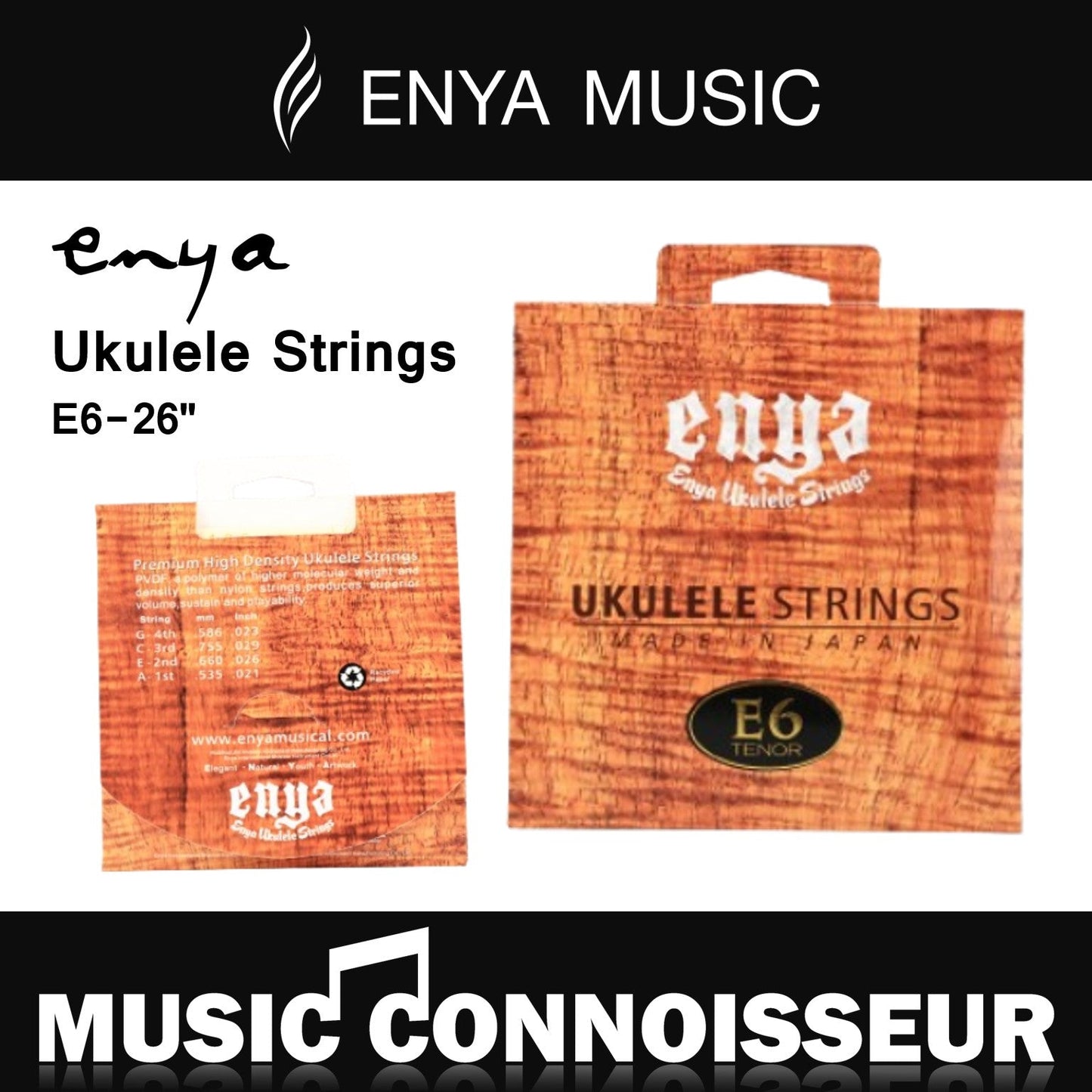 Enya Ukulele Strings-E6 (26")