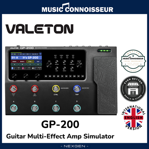 Valeton GP-200 Guitar Multi-Effect Amp Simulator (Black)