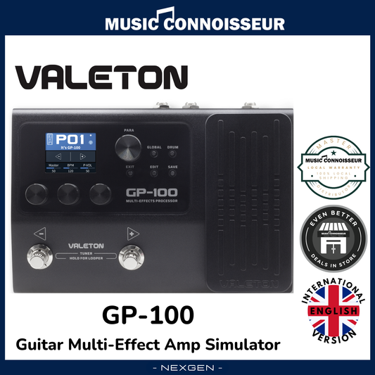 Valeton GP-100 Guitar Multi-Effect Amp Simulator (Black)