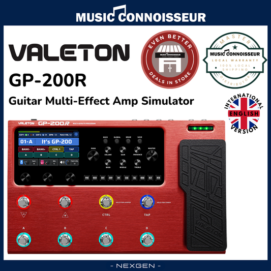 Valeton GP-200R Guitar Multi-Effect Amp Simulator (Red)