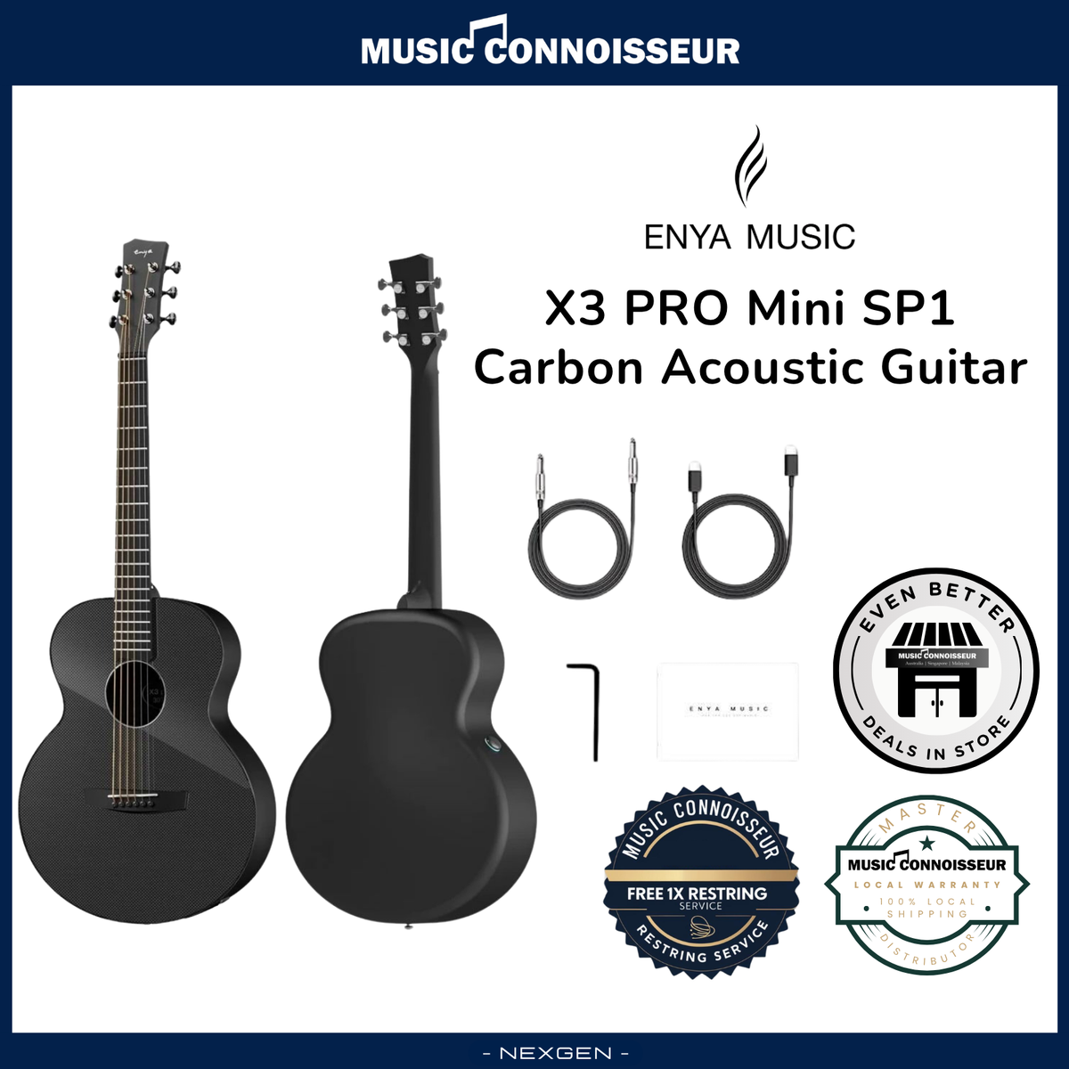 ENYA X3 PRO MINI Carbon Acoustic Guitar