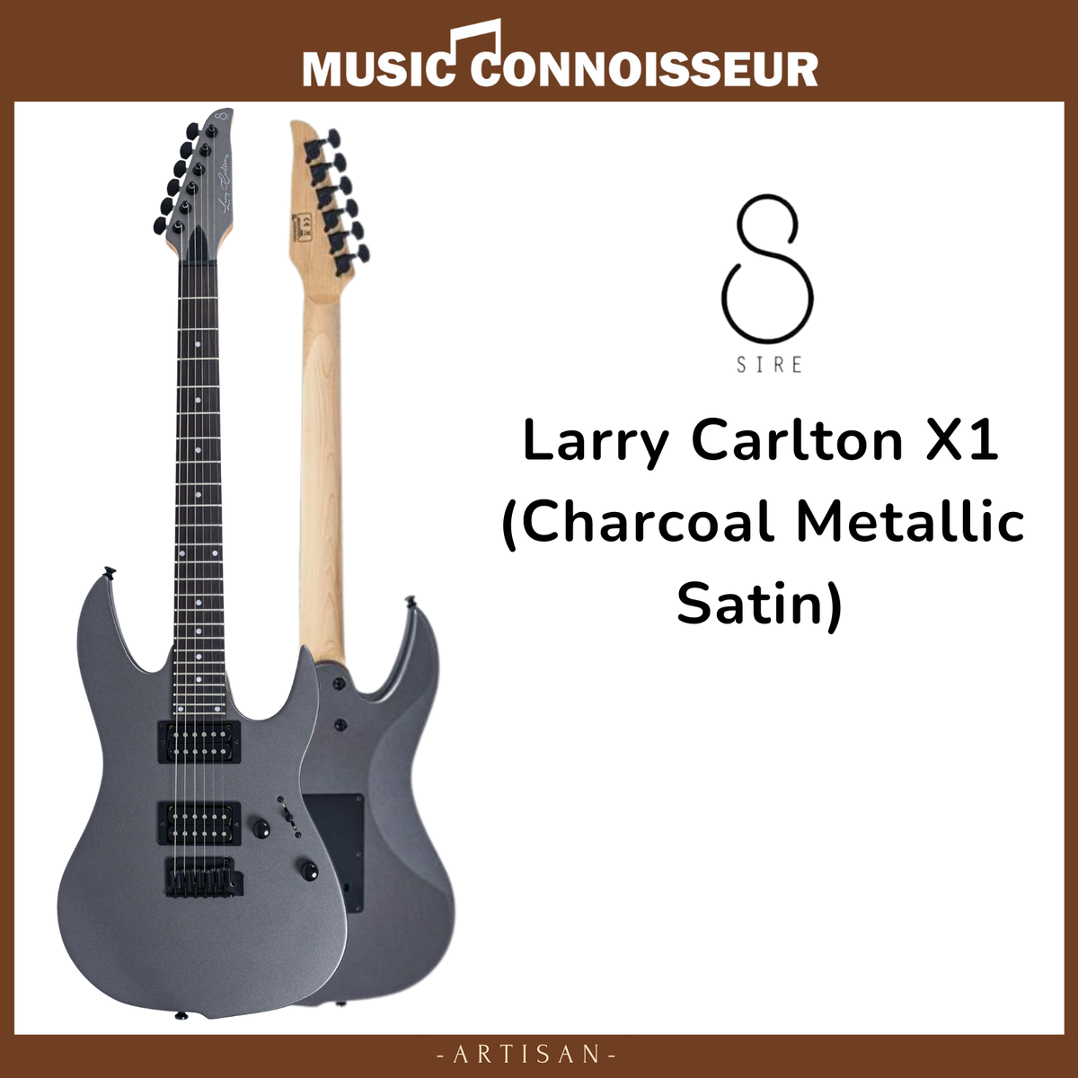 Sire Larry Carlton X1 Electric Guitar (Charcoal Metallic Satin)