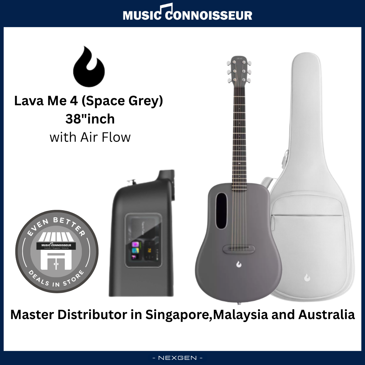 LAVA ME 4 Carbon 38" with Airflow Bag (Space Grey)