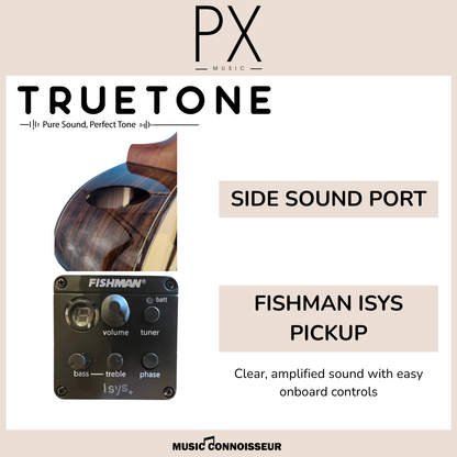 PX Maestro 40" Acoustic Guitar w/ Pickup (Natural)