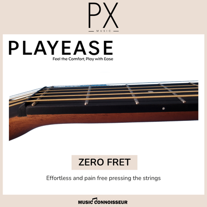 PX Virtuoso 40" Acoustic Guitar w/ Pickup (Natural)