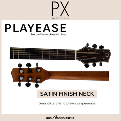 PX Virtuoso 40" Acoustic Guitar w/ Pickup (Walnut)