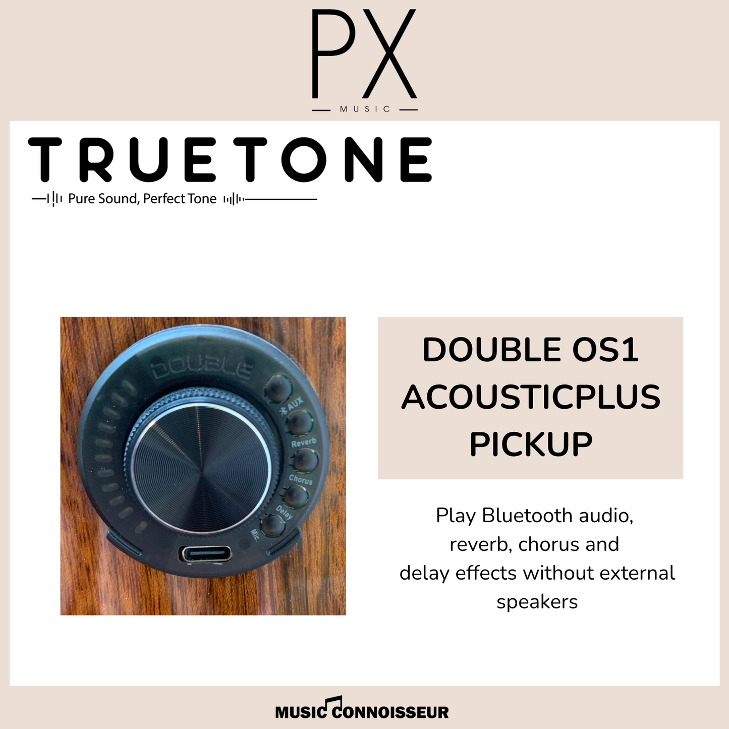 PX Virtuoso 40" Acoustic Guitar w/ Pickup (Walnut)