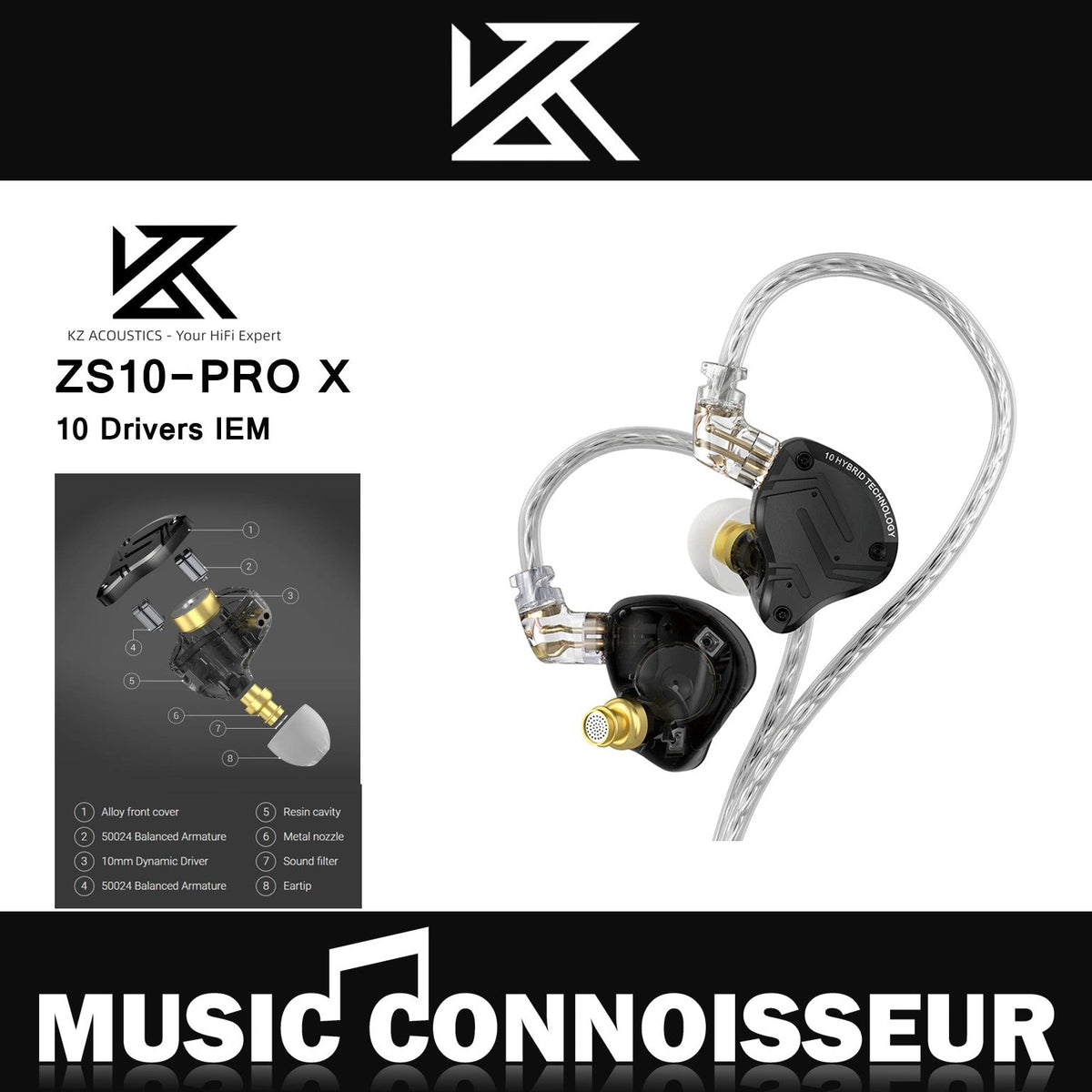 KZ ZS10 Pro X In-Ear Monitor – Music Connoisseur (M) Sdn Bhd