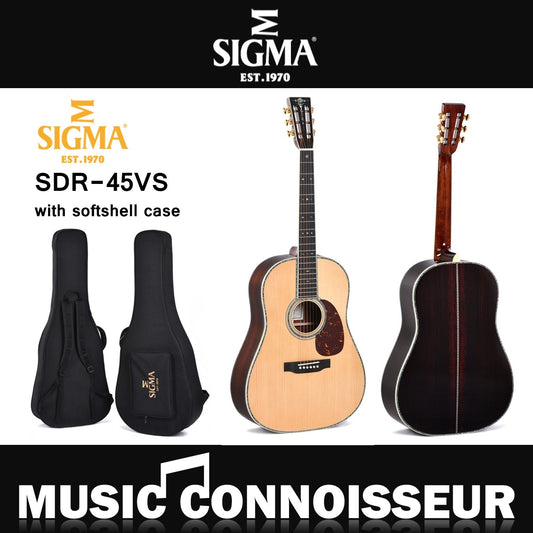 Sigma SDR-45VS Acoustic Guitar W/CASE