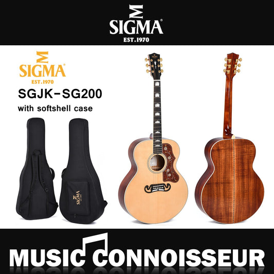 Sigma SGJK-SG200 Acoustic Guitar W/CASE