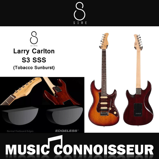 Sire S3 SSS Larry Carlton Electric Guitar (Tobacco Sunburst)