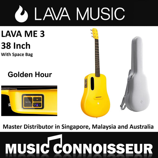 Lava Me 3 38" Smart Carbon Composite Guitar (Golden Hour)