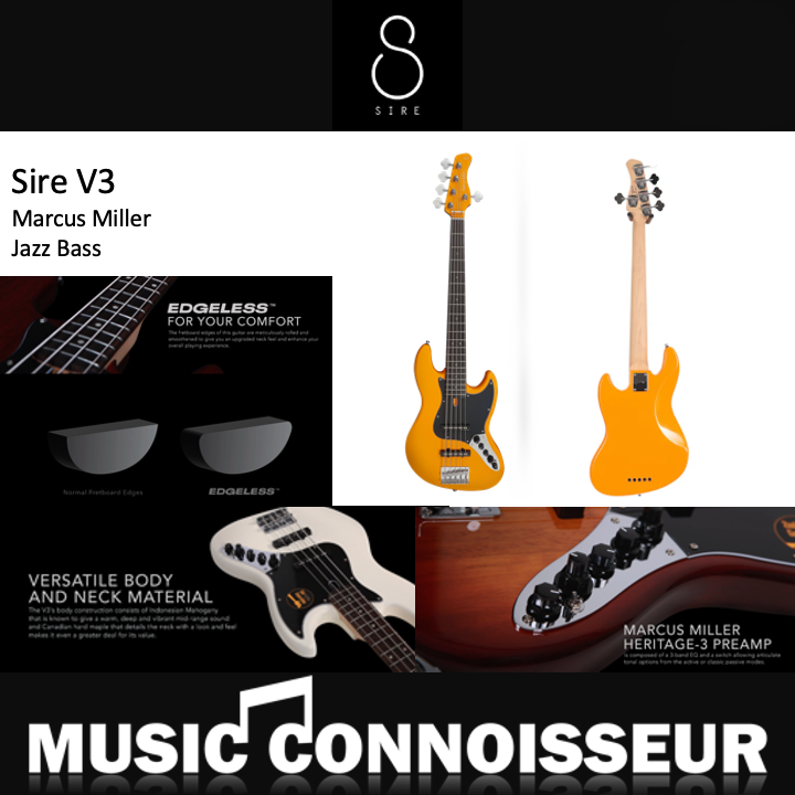 Sire Marcus Miller V3 5 Strings Bass (2nd Gen - Orange)