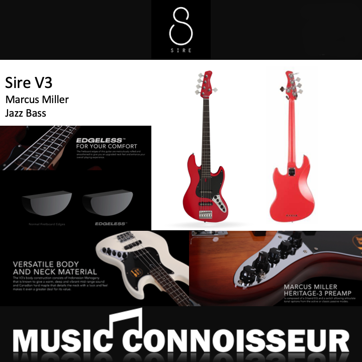 Sire Marcus Miller V3 5 Strings Bass (2nd Gen - Red Satin)