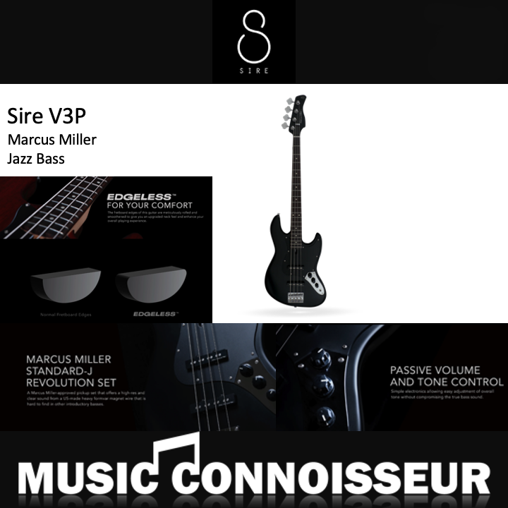 Sire Marcus Miller V3P 4 Strings Bass (Satin Black)