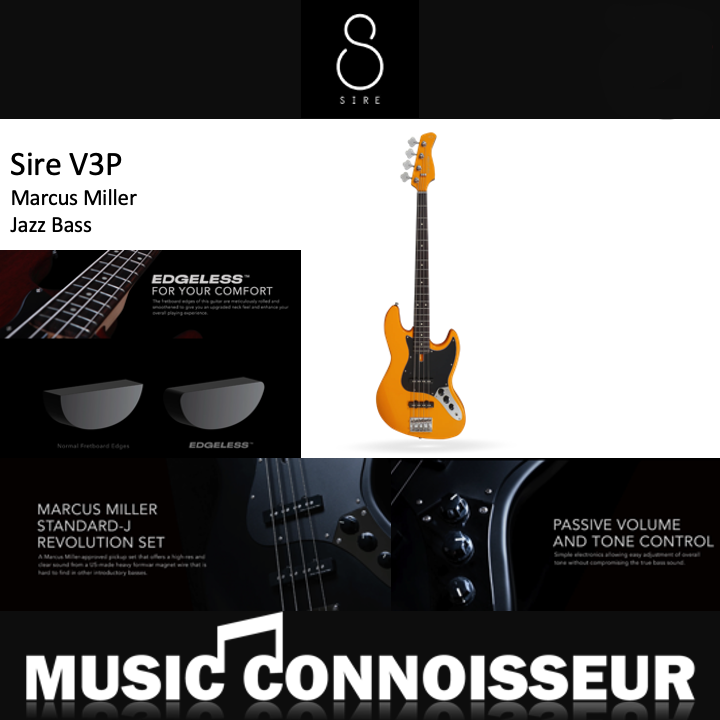 Sire Marcus Miller V3P 4 Strings Bass (Orange)