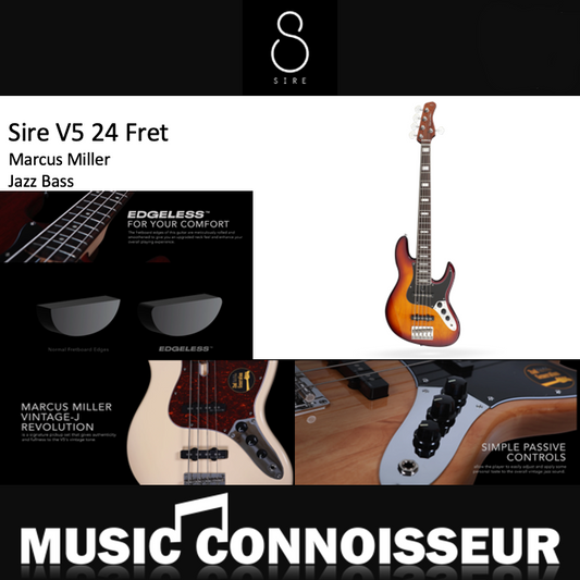 Sire Marcus Miller V5 24 Frets Alder 5 Strings Bass (2nd Gen - Tobacco Sunburst)