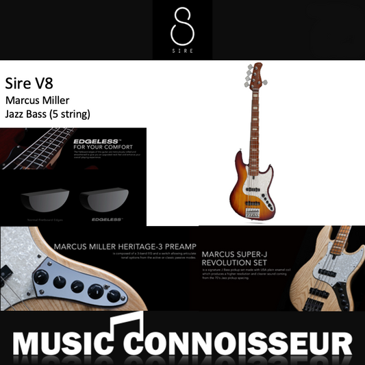 Sire Marcus Miller V8 5 Strings Bass (Tobacco Sunburst)