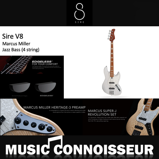 Sire Marcus Miller V8 4 Strings Bass (White Blonde)