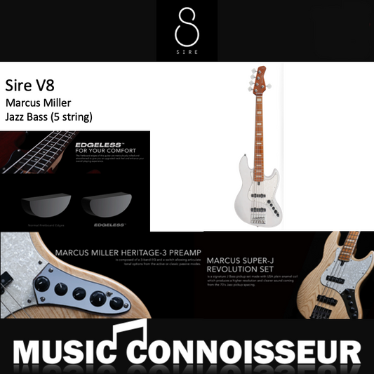 Sire Marcus Miller V8 5 Strings Bass (White Blonde)