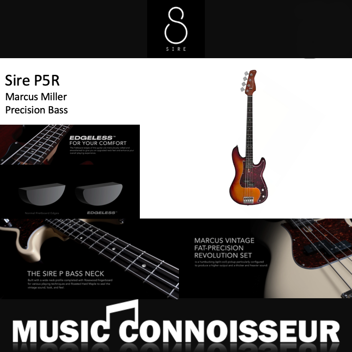 Sire Marcus Miller P5R Alder 4 Strings Bass (Tobacco Sunburst)