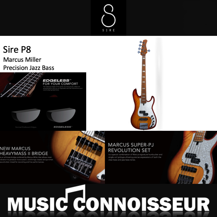 Sire Marcus Miller P8 5 Strings Bass (Tobacco Sunburst)