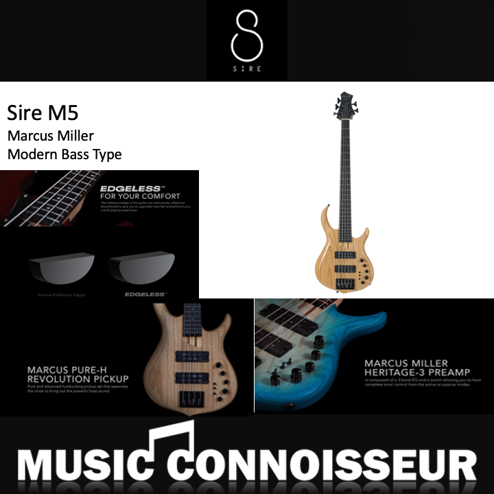 Sire Marcus Miller M5 Ash 5 Strings Bass (2nd Gen - Natural - Satin)