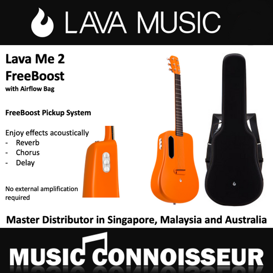 Lava Me 2 Carbon Composite Guitar with Freeboost System (Orange)