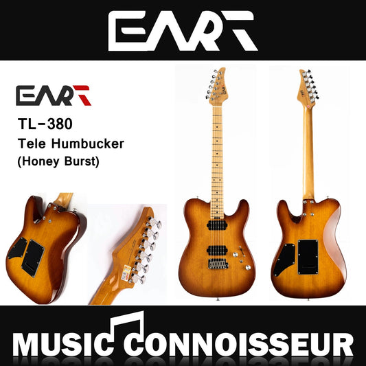 EART TL-380 Tele Humbucker Electric Guitar (Honey Burst)