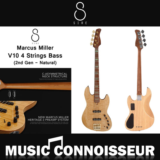 Sire Marcus Miller V10 4 Strings Bass (2nd Gen - Natural Satin)