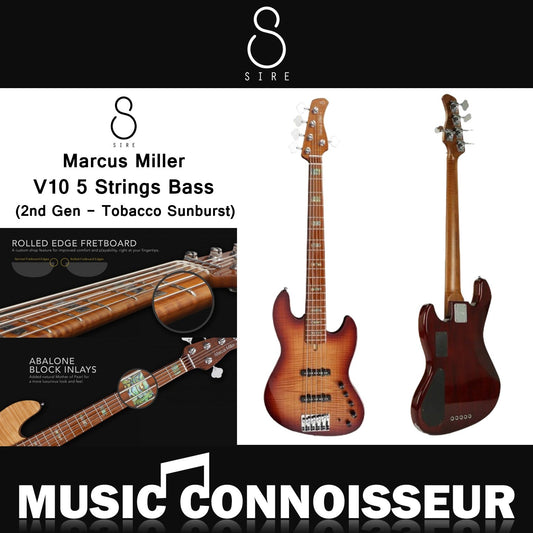 Sire Marcus Miller V10 5 Strings Bass (2nd Gen - Tobacco Sunburst Satin)